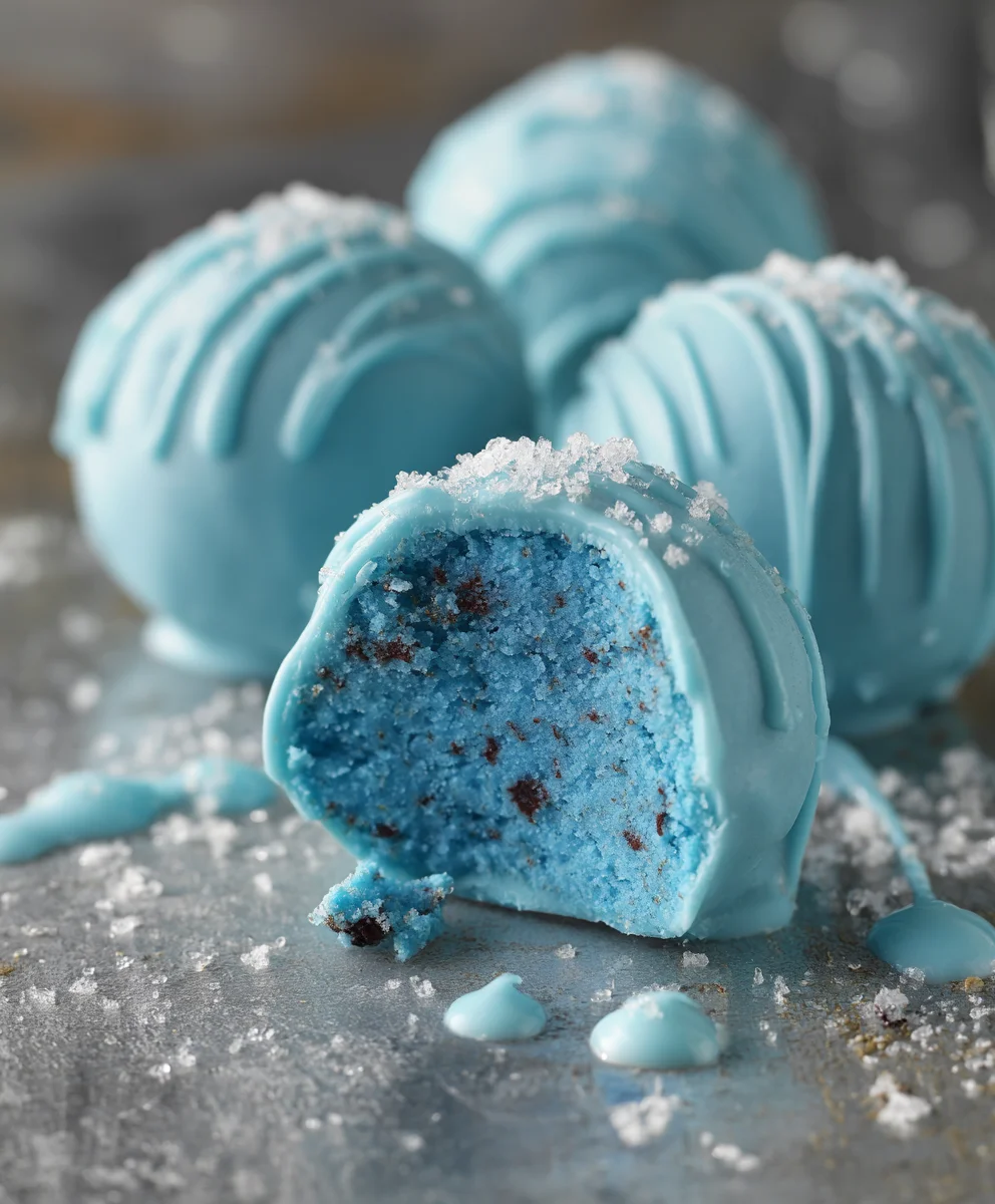 Unique Blue Christmas Truffles: Perfect Festive Holiday Dessert