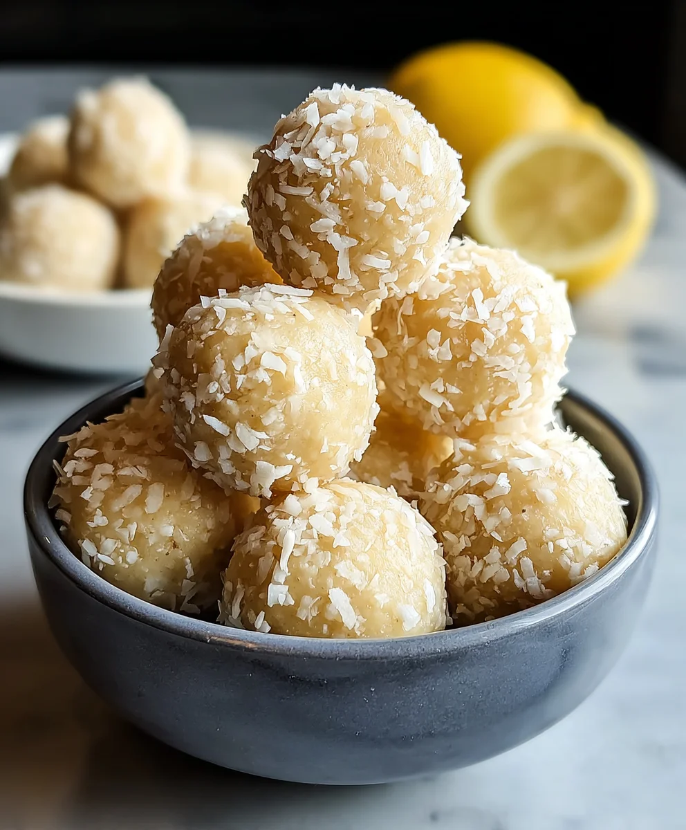 Delicious Lemon Coconut Protein Balls: Quick & Nutritious