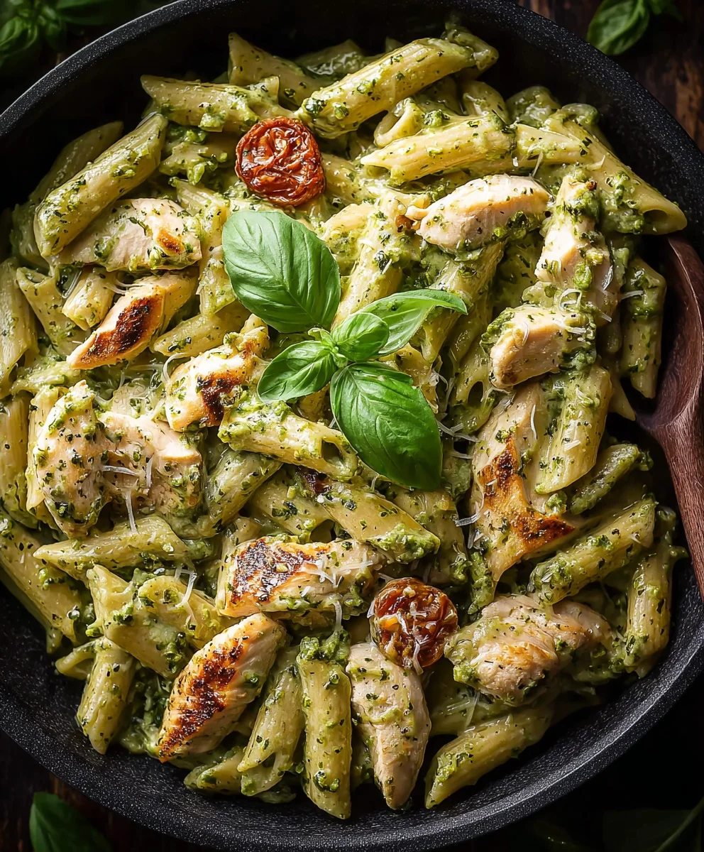 Ultimate Creamy Chicken Pesto Pasta - Dinner Perfection!