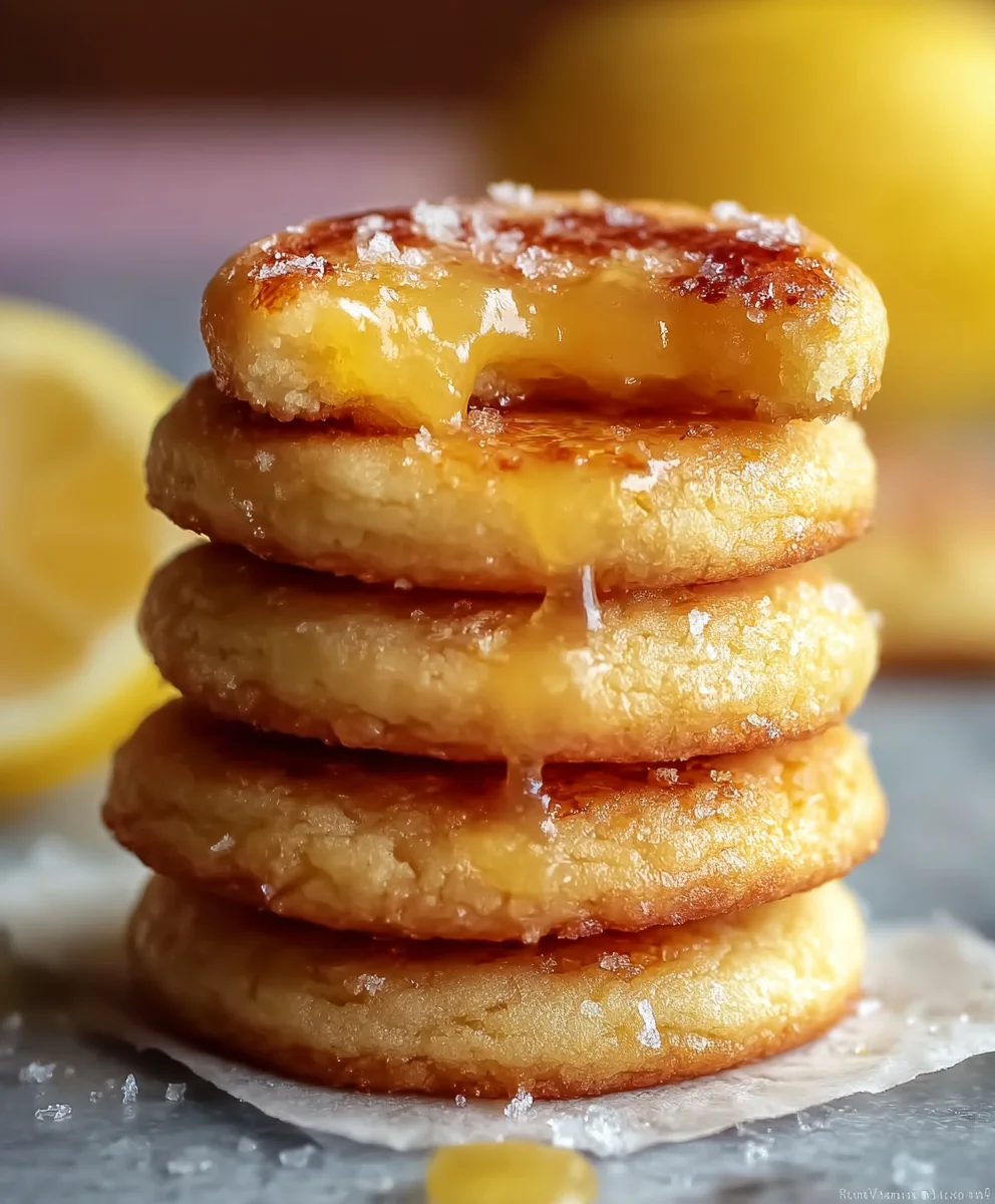 Lemon Curd Creme Brulee Cookies: Zesty & Sweet Delight!