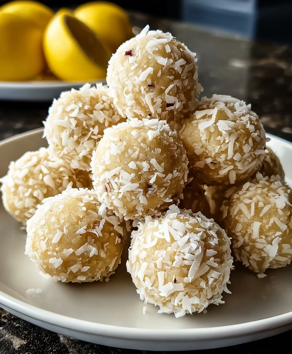 Delicious Lemon Coconut Protein Balls: Quick & Nutritious