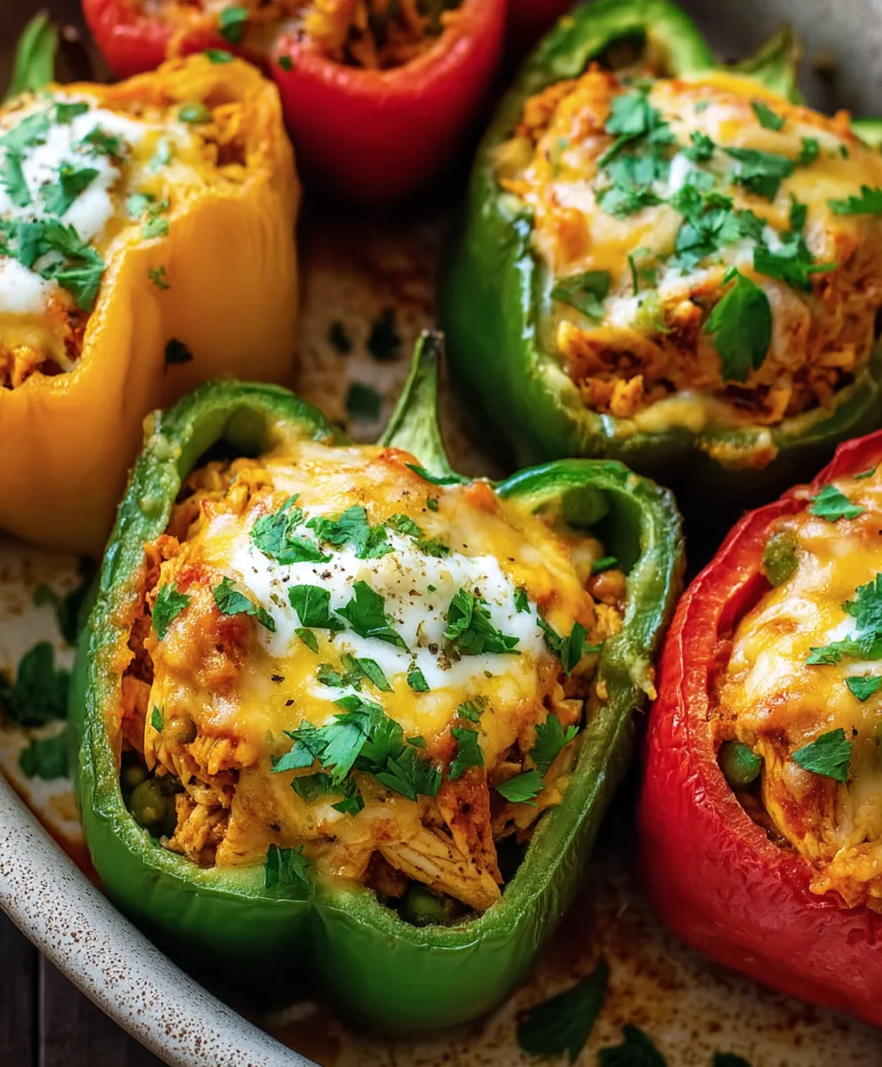 Chicken Stuffed Peppers: Easy, Healthy, & Delicious Dinner!