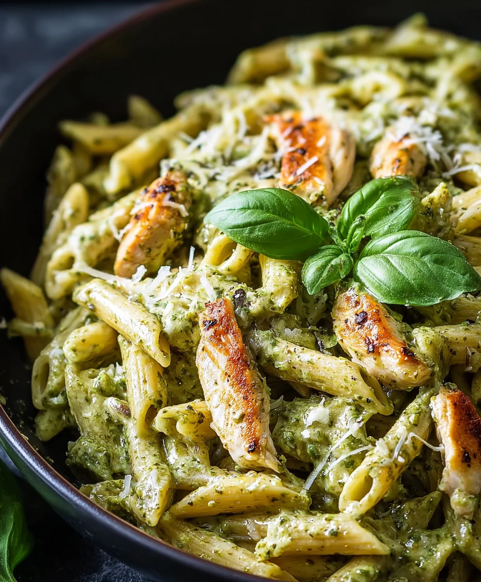 Ultimate Creamy Chicken Pesto Pasta - Dinner Perfection!