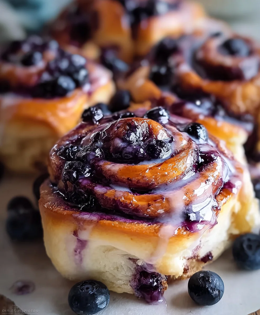 Easy Blueberry Cinnamon Rolls Recipe - Warm, Sweet & Irresistible
