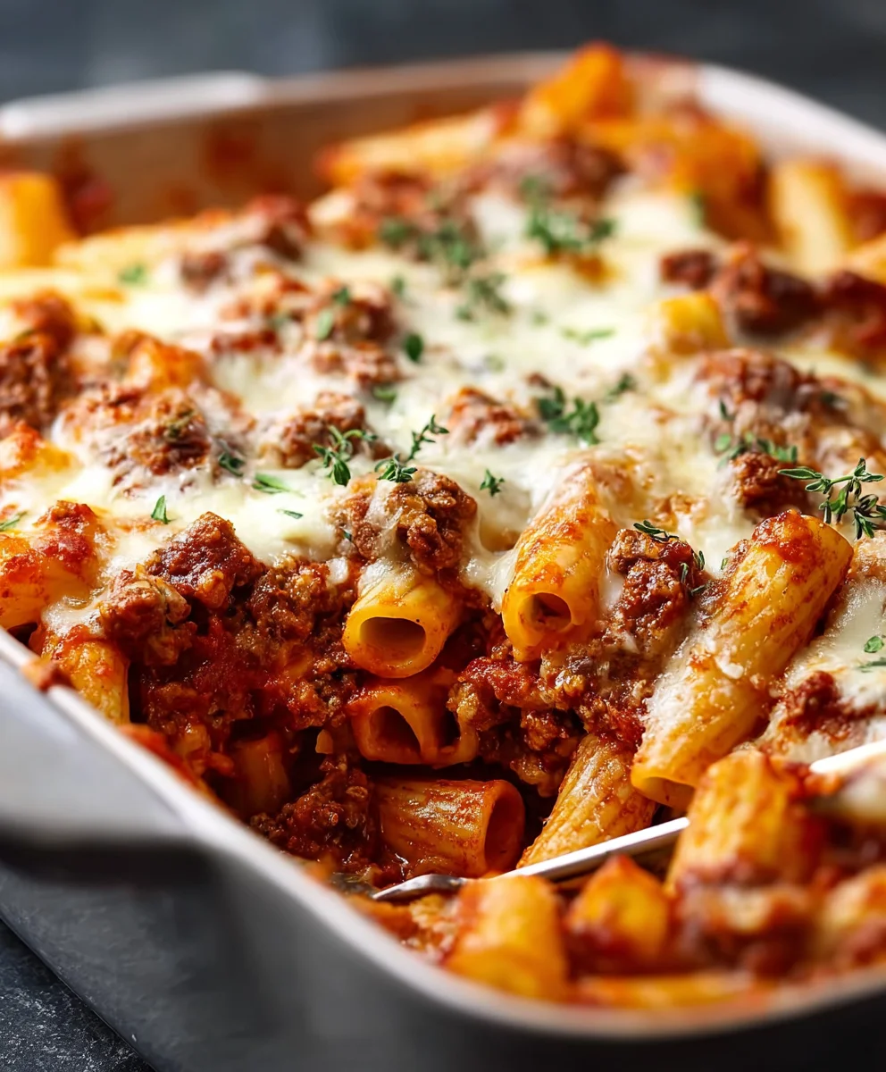 Classic Baked Ziti with Beef: Ultimate Cheesy Pasta Bake