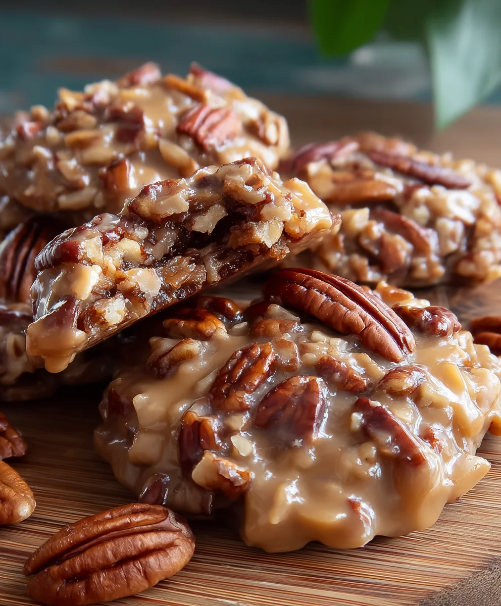 Craveable No-Bake Coconut Pecan Praline Cookies Recipe
