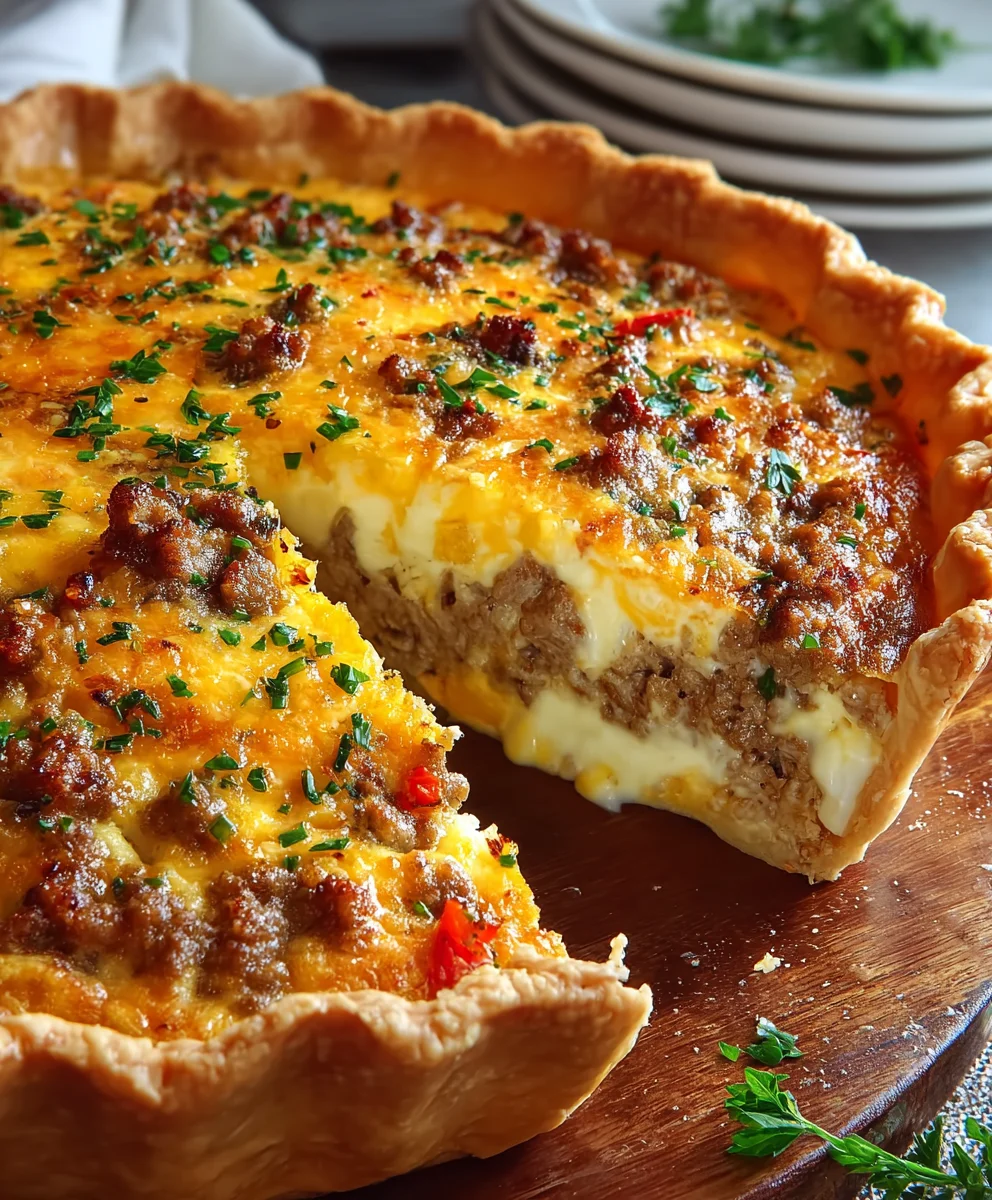 Monterey Sausage Pie: Savory Beef Comfort Food Recipe
