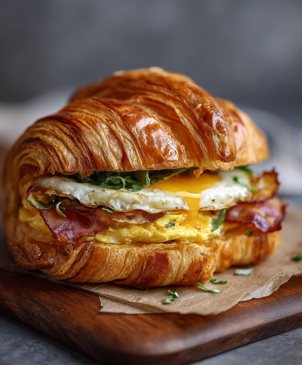 Perfect Breakfast Croissant Sandwiches for Any Morning