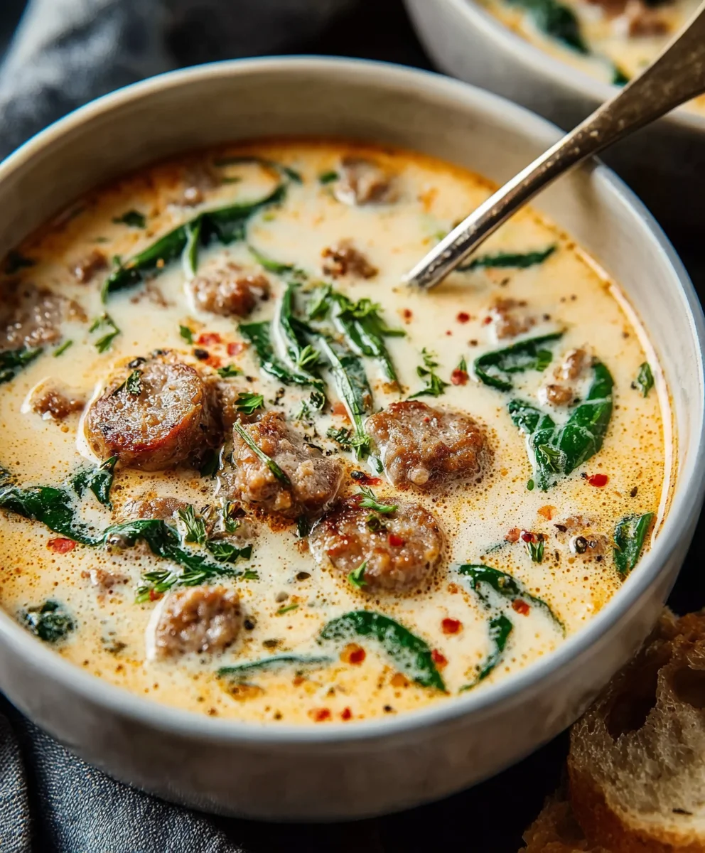 Cozy Creamy Sausage Soup: Easy & Delicious Dinner