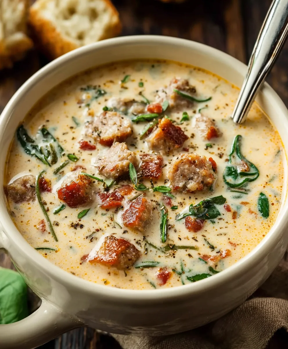 Cozy Creamy Sausage Soup: Easy & Delicious Dinner