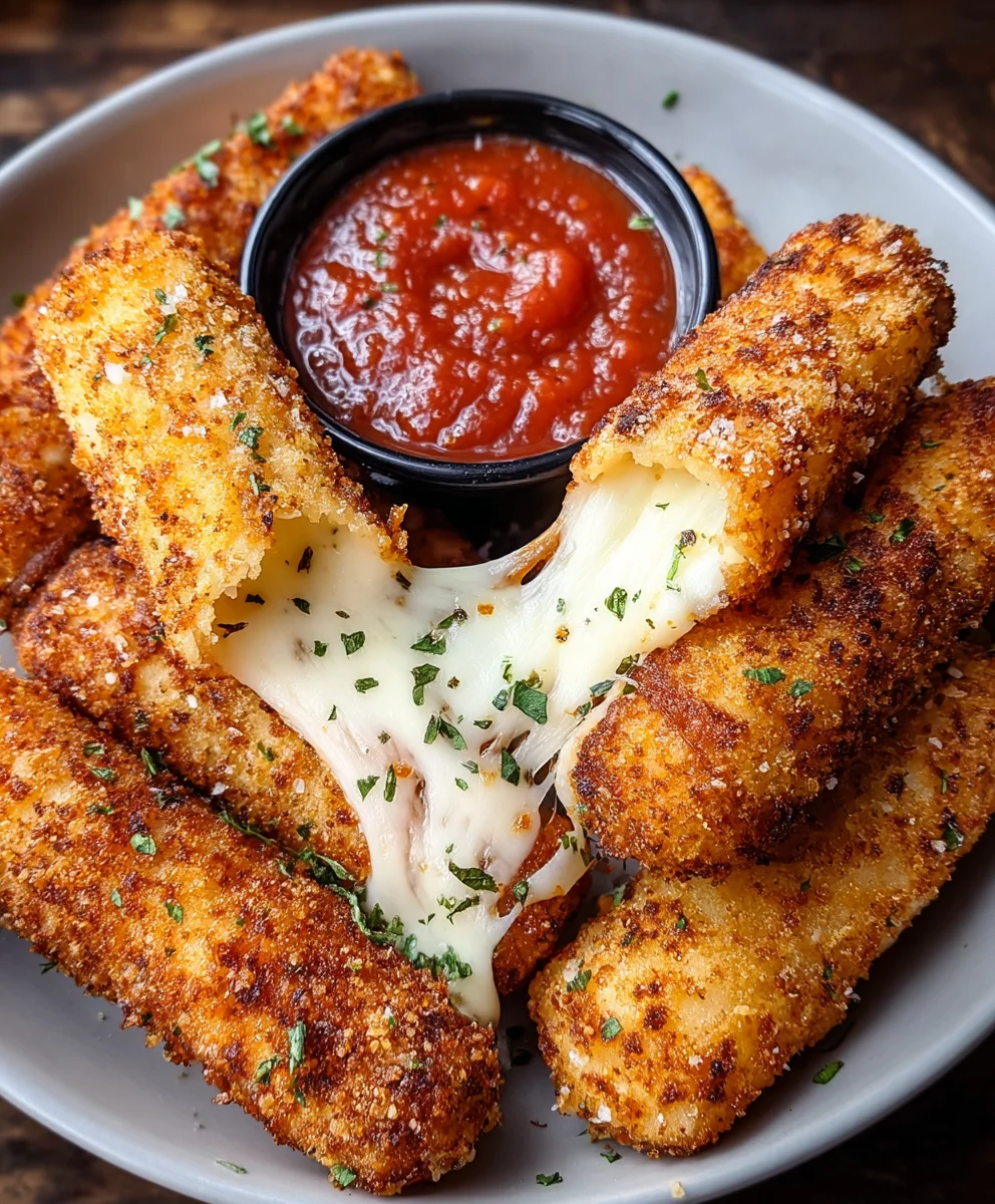 Classic Mozzarella Sticks Recipe with Dual Dipping Fun!