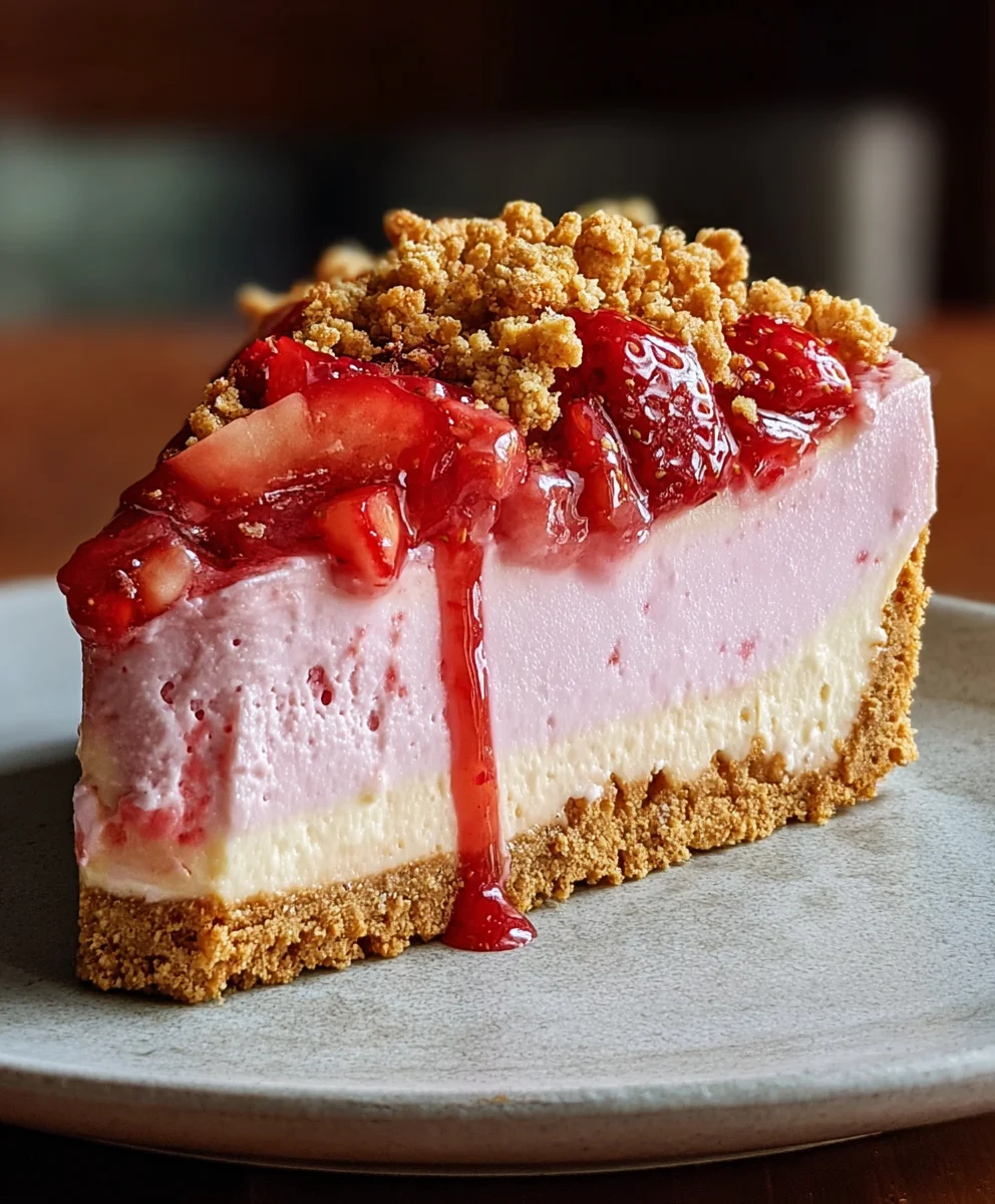 Strawberry Crunch Pink Cheesecake: Ultimate Decadent Treat