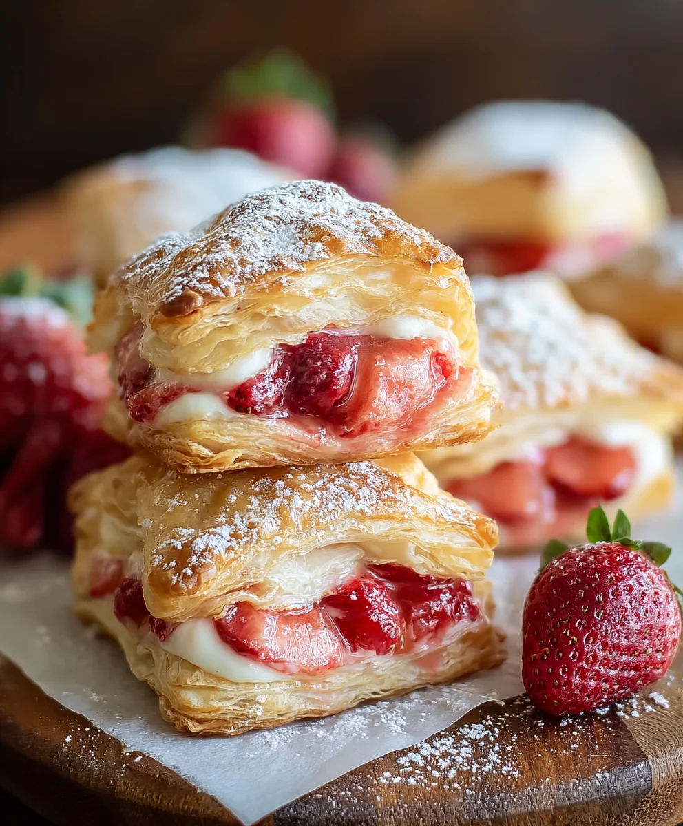 Strawberry Flaky Puffs Recipe: Simple & Sweet Pastry Delight