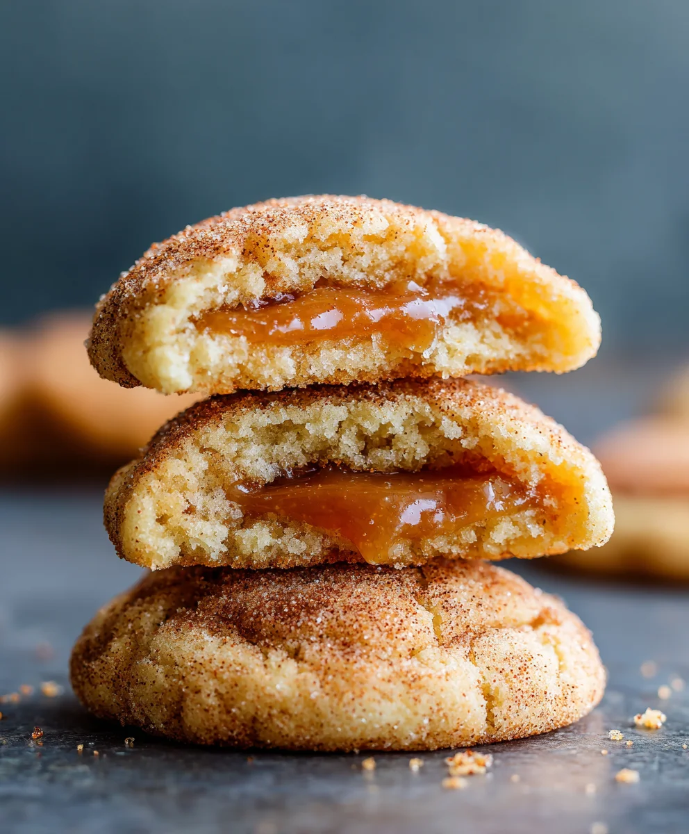Irresistible Caramel Stuffed Snickerdoodle Cookies Recipe