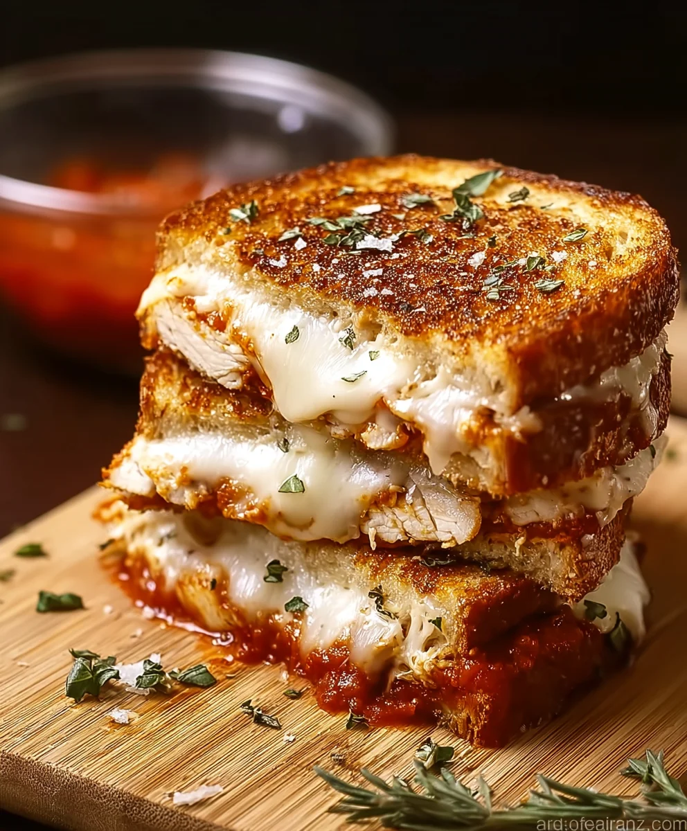 Lazy Chicken Parm Grilled Cheese Recipe - Easy & Cheesy!