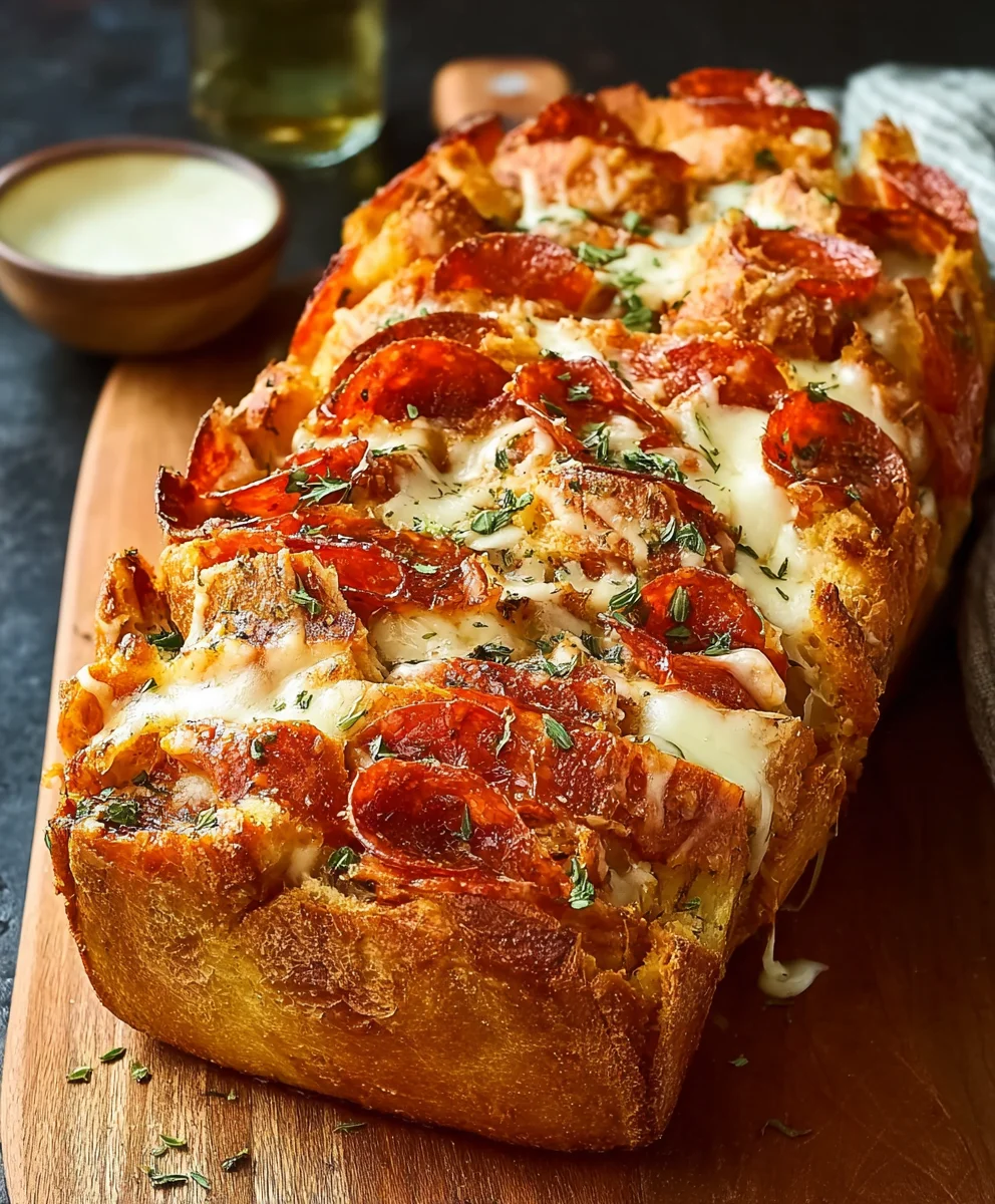 Beef Pepperoni Pull Apart Bread: Easy & Cheesy Recipe!