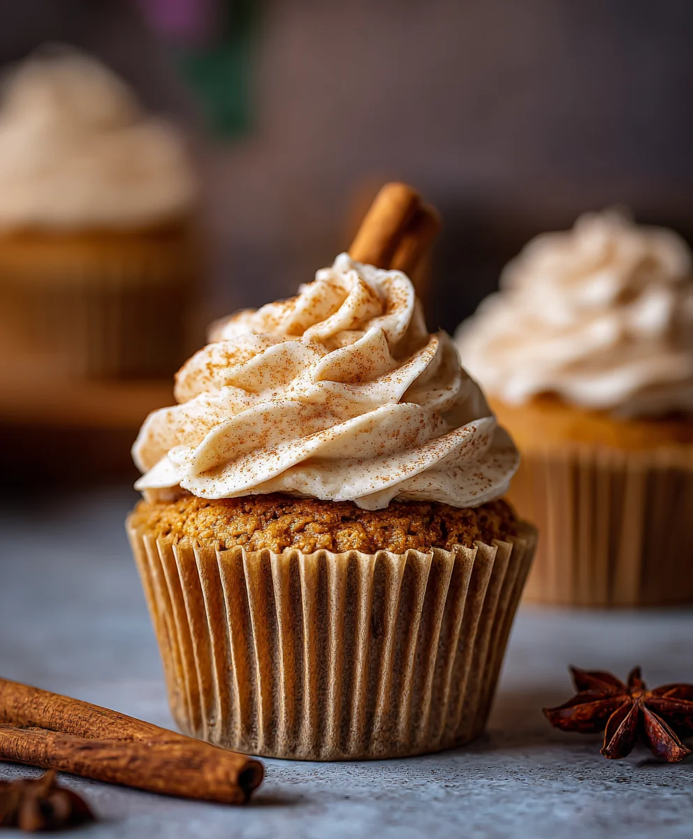 Chai Pumpkin Latte Cupcakes: Fall's Cozy, Sweet Treat!