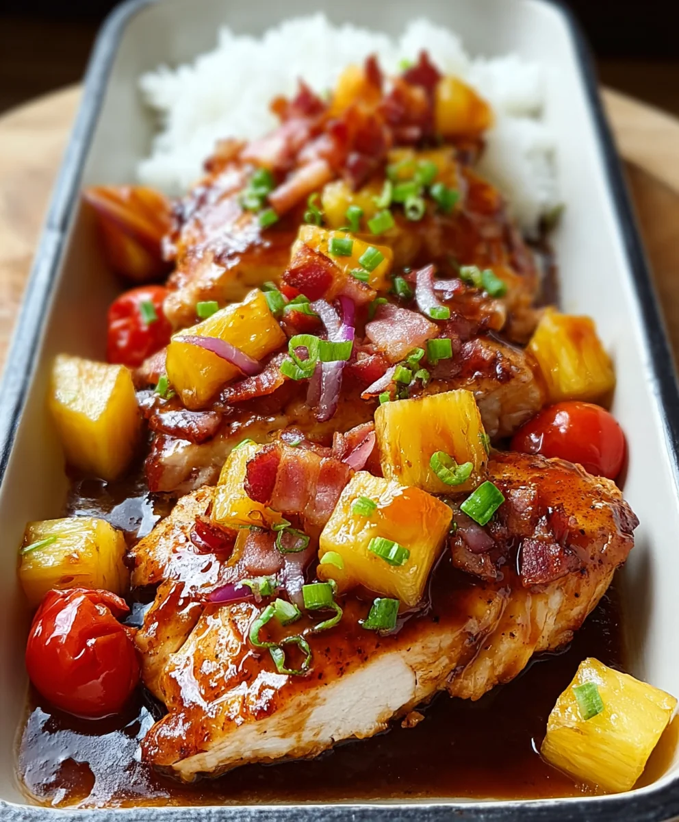 Juicy Beef Bacon Pineapple BBQ Chicken – Your New Fave!