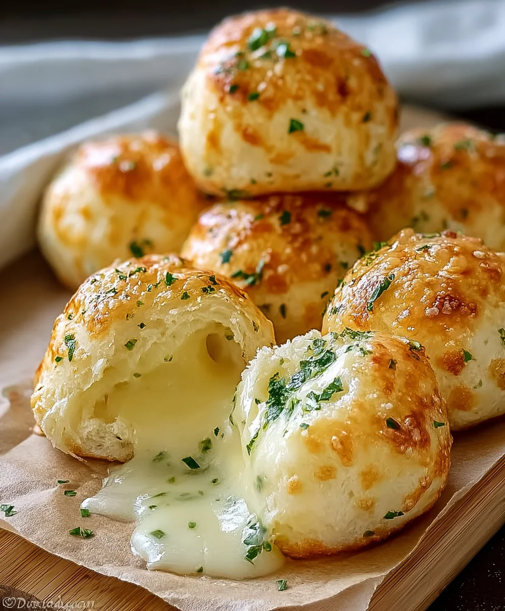 Pillsbury Biscuit Garlic Butter Cheese Bombs