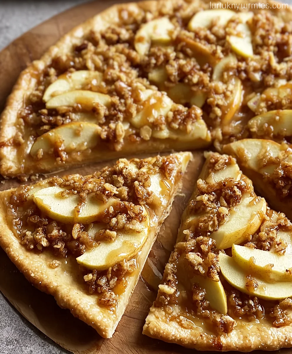 Apple Crisp Pizza: A Sweet & Delicious Dessert Recipe!
