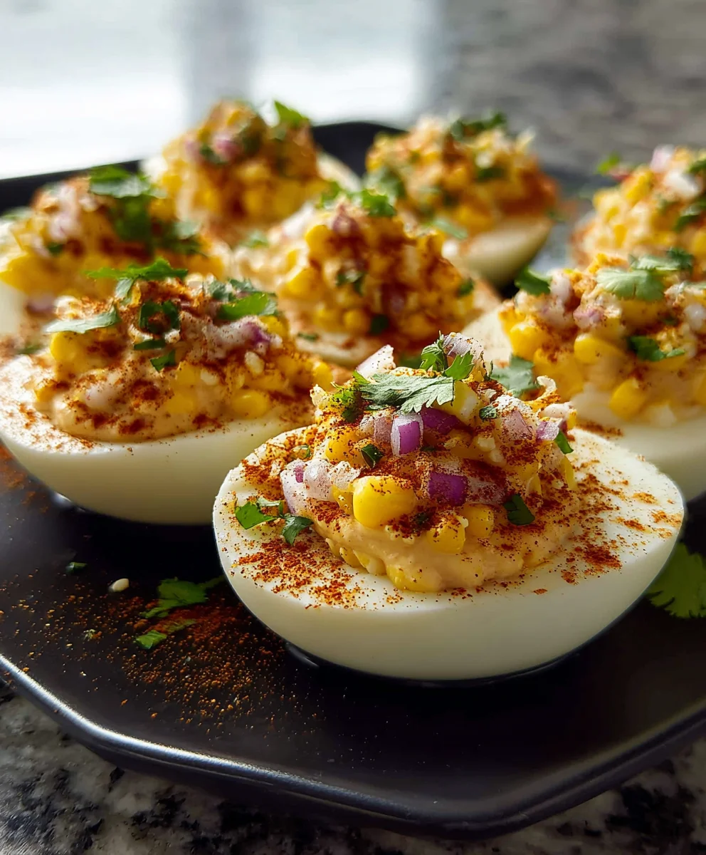 Best Elote Deviled Eggs: Chipotle Mayo & Corn Perfection