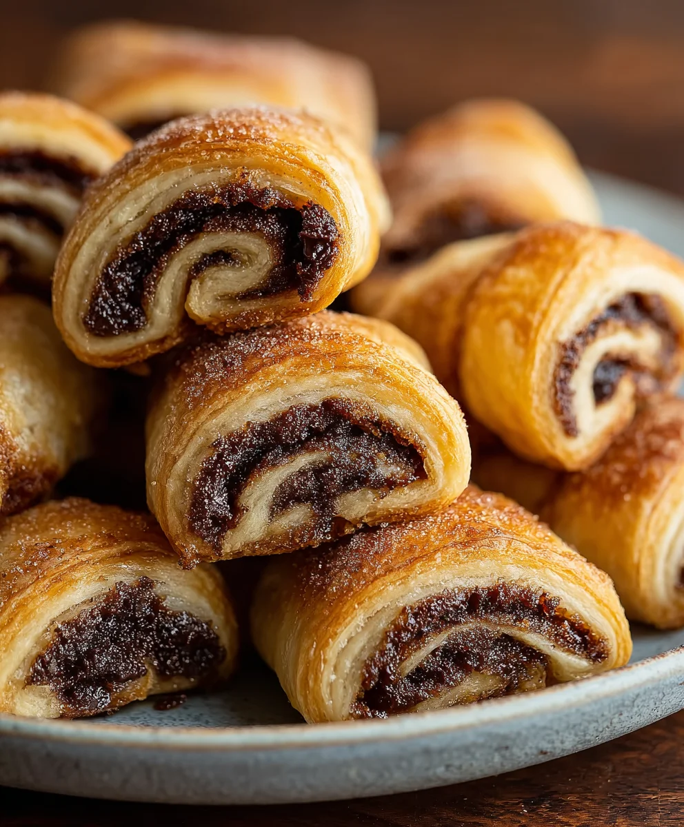 Delicious Date & Chocolate Rugelach Pastries - Bake Now!