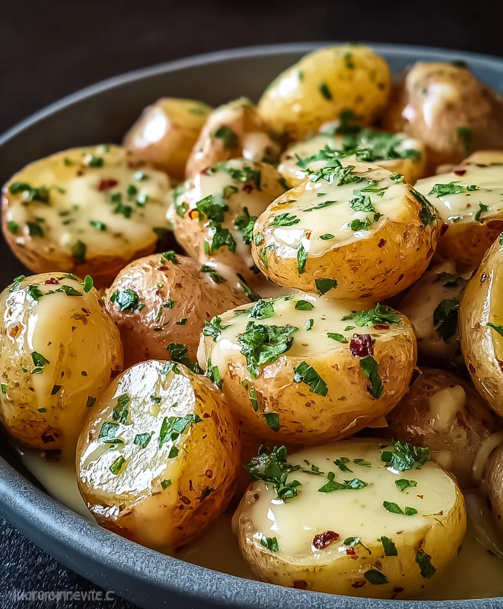 Creamy Garlic Baby Potatoes: Easy & Delicious Side Dish