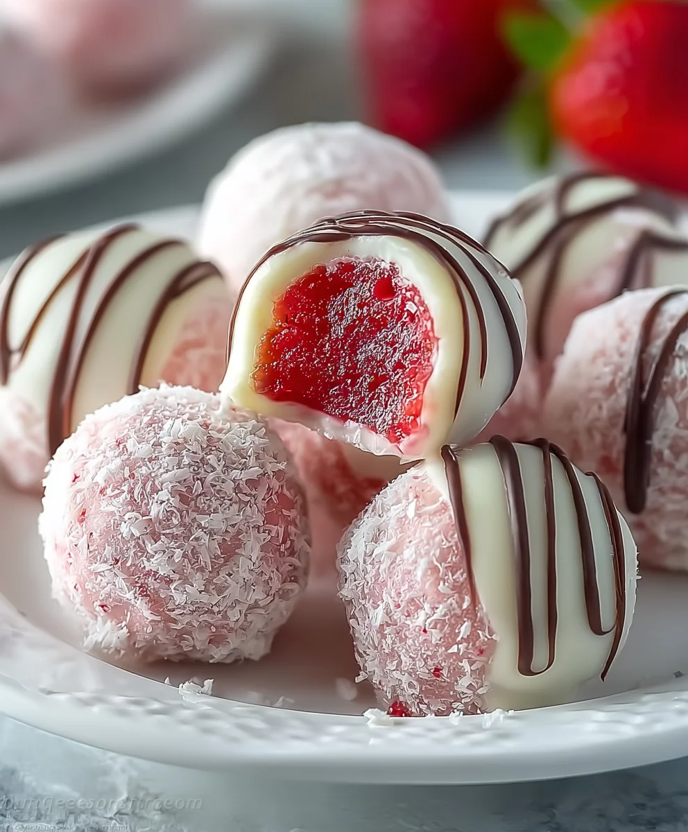 Indulge in Strawberry Dream Truffles: Easy No-Bake Delight!