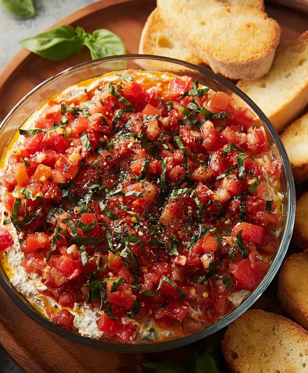 Bruschetta Dip: Flavorful & Easy Party Appetizer Recipe
