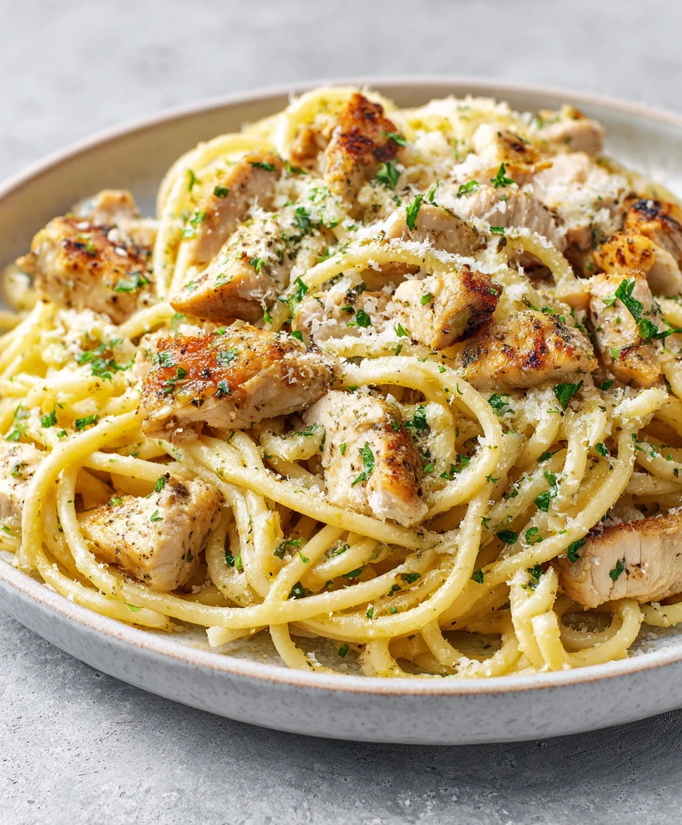 Creamy Chicken Garlic Parmesan Pasta Recipe: Quick & Easy Dinner