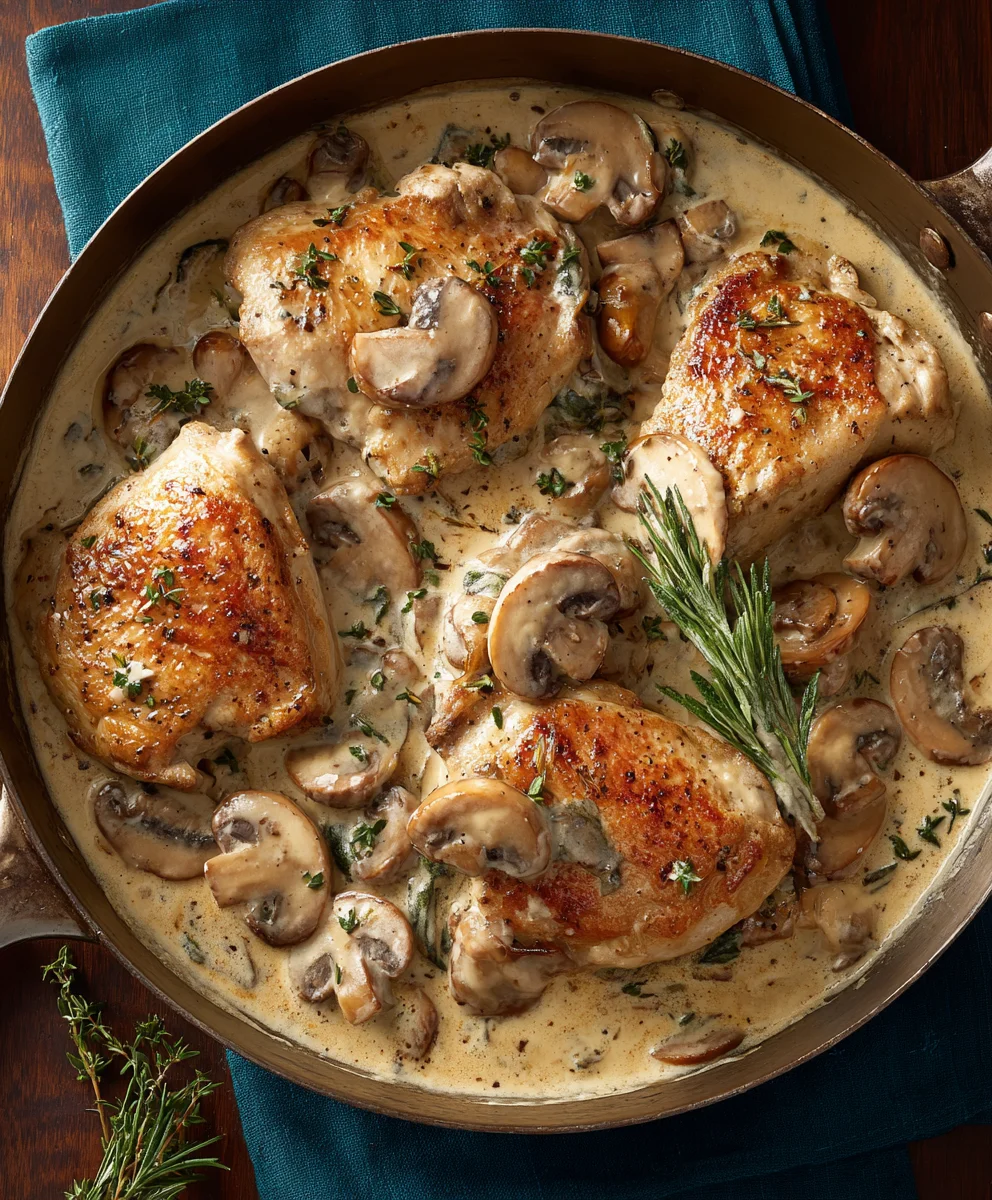 Creamy Mushroom Chicken: Easy & Delicious Dinner!