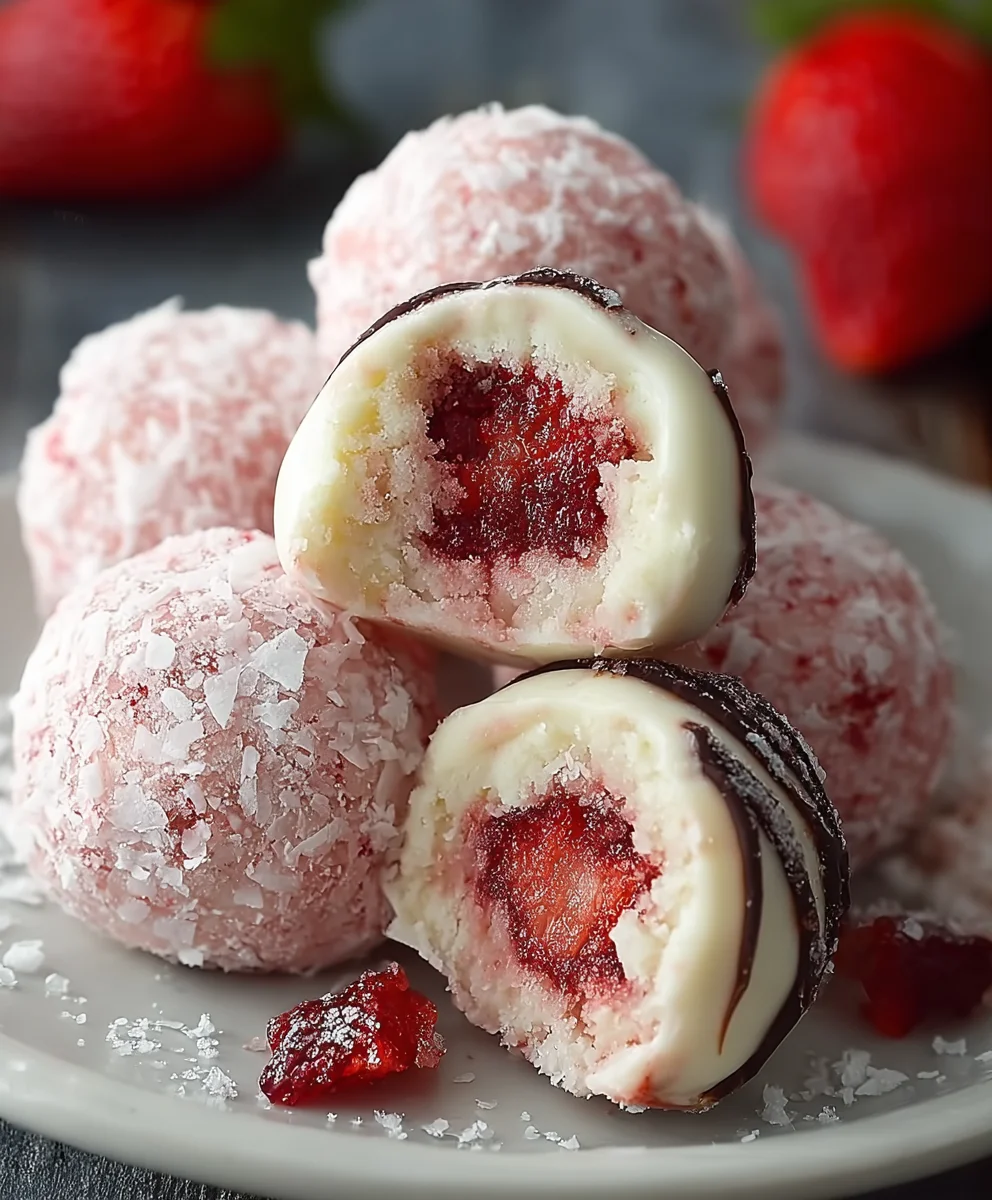 Indulge in Strawberry Dream Truffles: Easy No-Bake Delight!