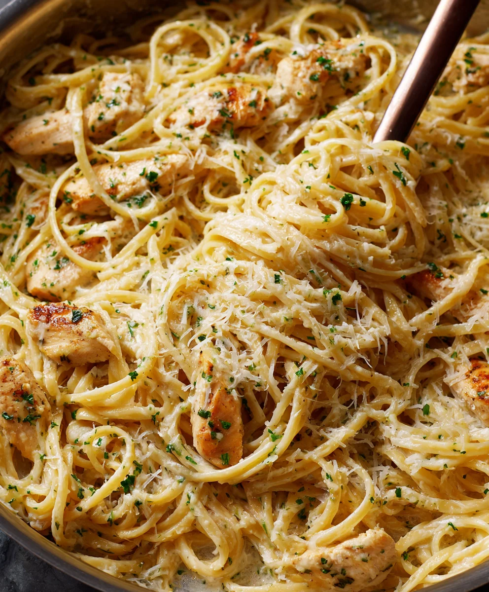 Creamy Chicken Garlic Parmesan Pasta Recipe: Quick & Easy Dinner