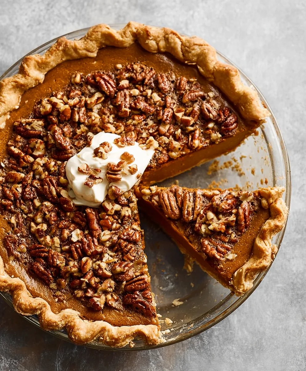 Indulge in Praline Pumpkin Pie: Perfect Holiday Dessert!