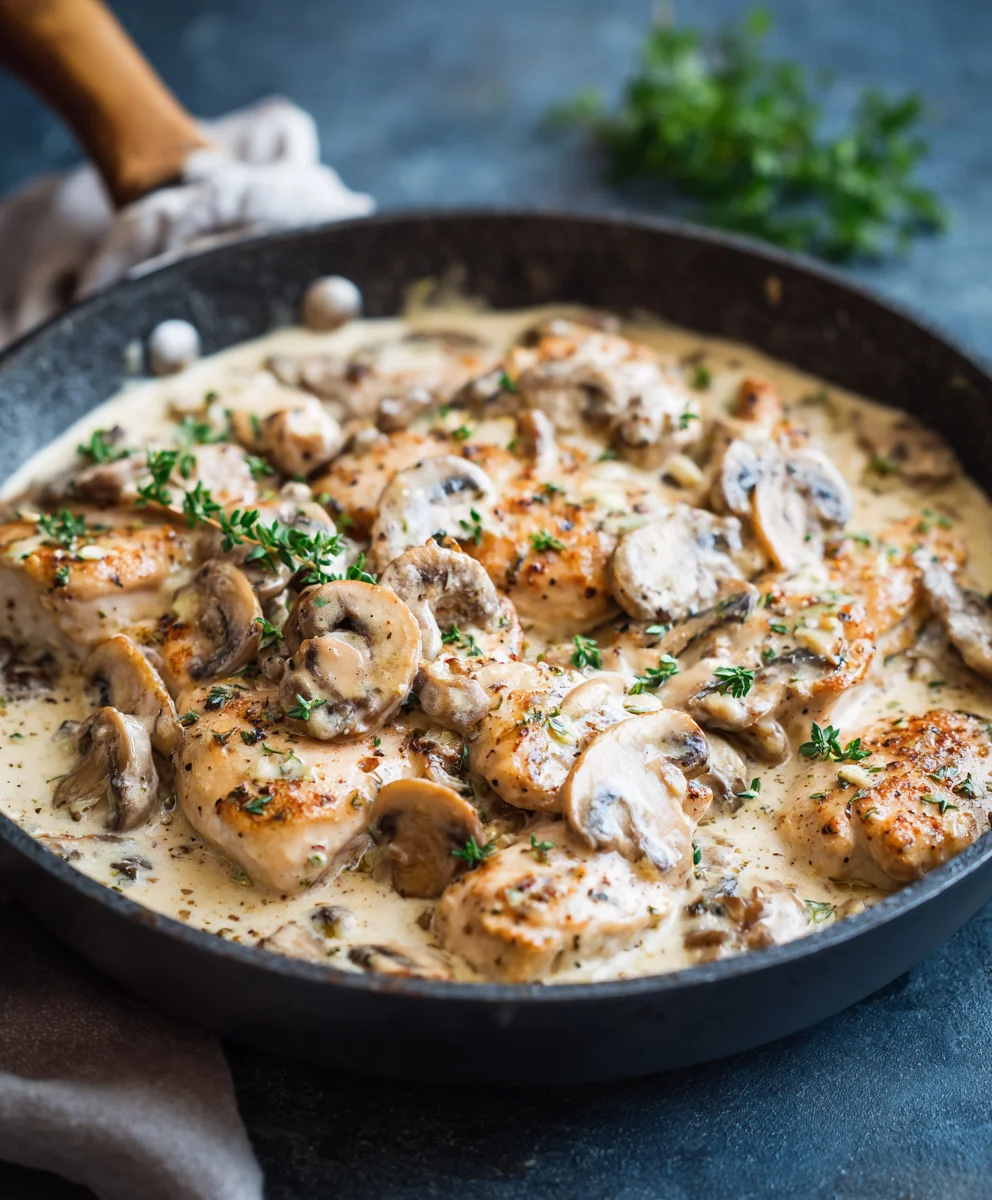 Creamy Mushroom Chicken: Easy & Delicious Dinner!