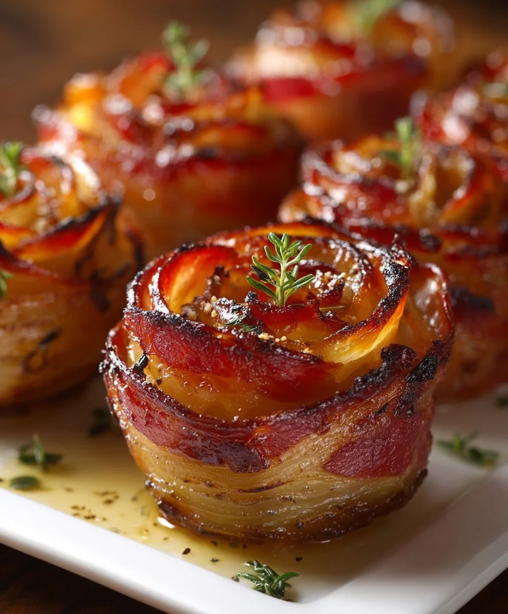 Delicious Beef Bacon Potato Roses: Easy & Impressive Recipe