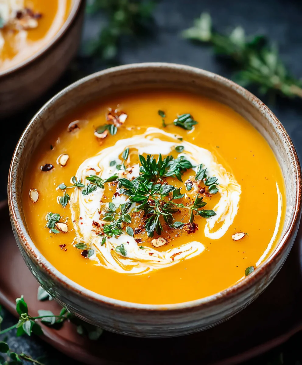 Creamy Butternut Squash Sweet Potato Soup – Easy Recipe!