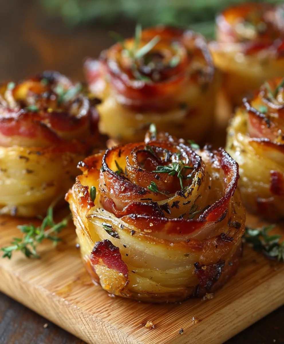 Delicious Beef Bacon Potato Roses: Easy & Impressive Recipe