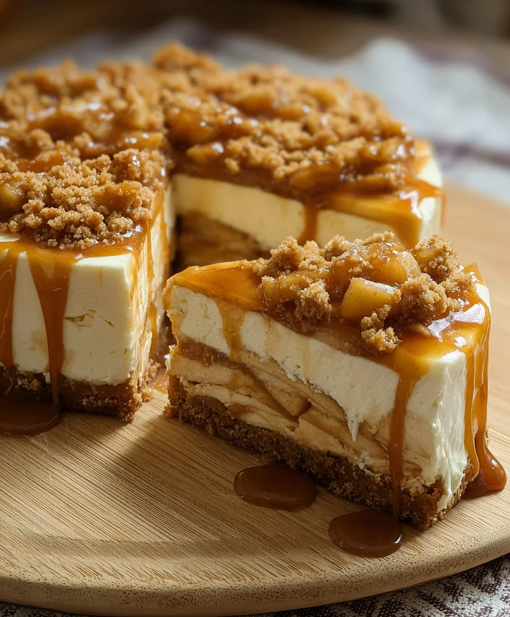 Delicious No Bake Apple Pie Cheesecake – Perfect Dessert