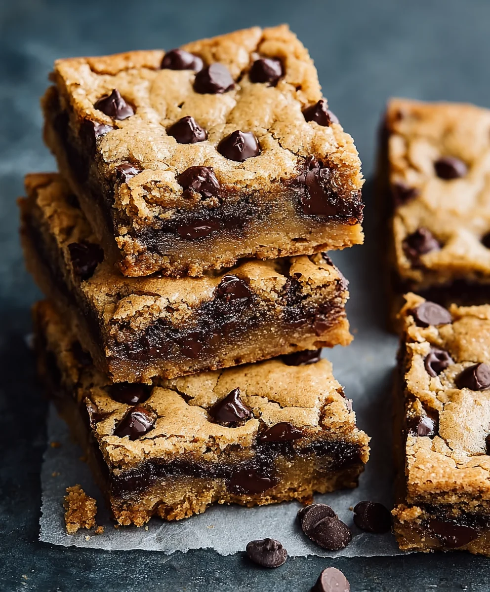 Classic Chocolate Chip Cookie Bars Recipe - Easy & Chewy