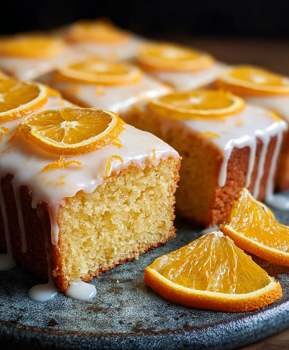 Easy Orange Drizzle Traybake Cake: Perfect Zesty Treat