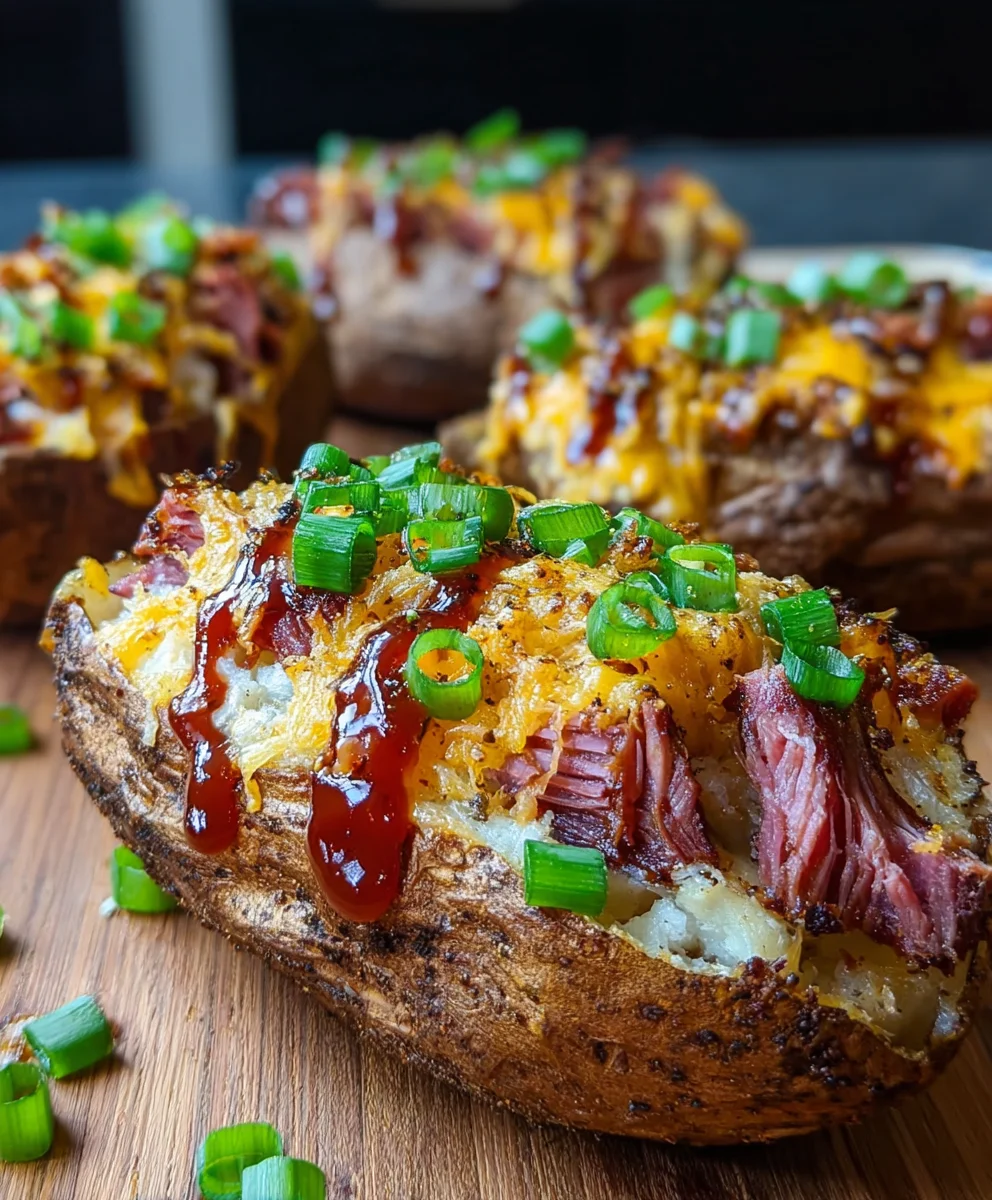 Ultimate Brisket Loaded Twice Baked Potatoes Recipe