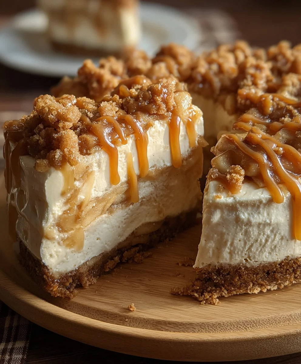 Delicious No Bake Apple Pie Cheesecake – Perfect Dessert