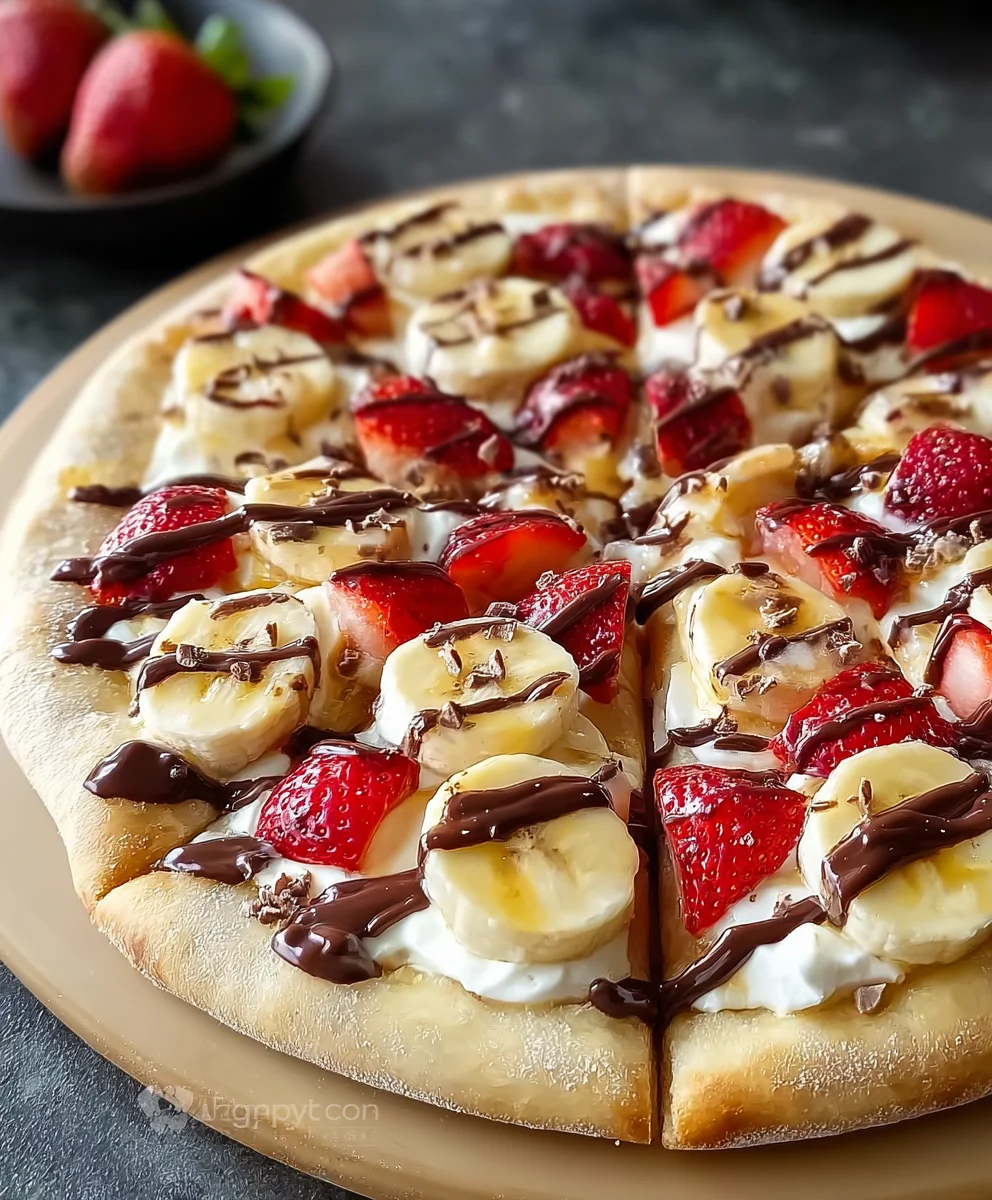 Banana Split Fruit Pizza: Easy & Delicious Dessert!