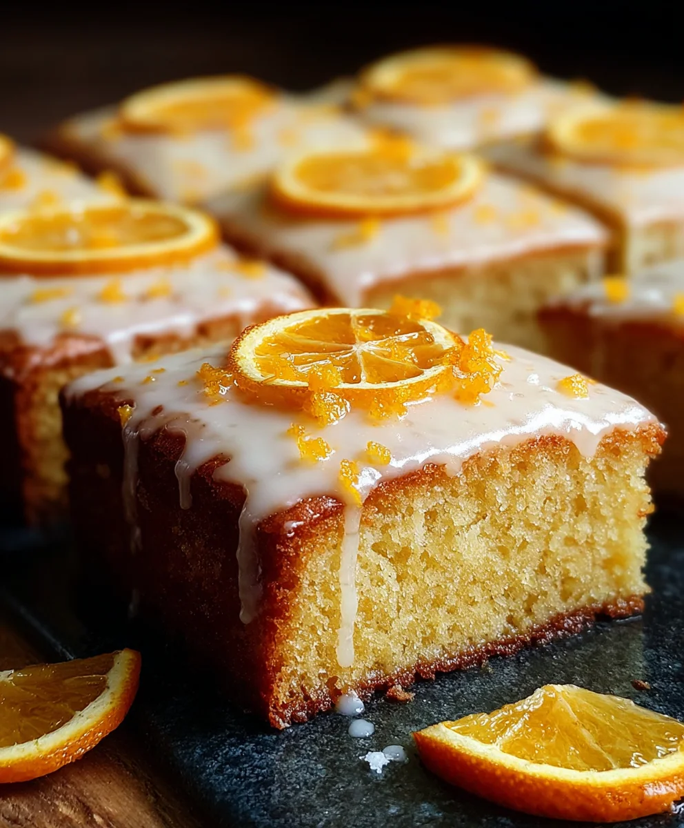 Easy Orange Drizzle Traybake Cake: Perfect Zesty Treat