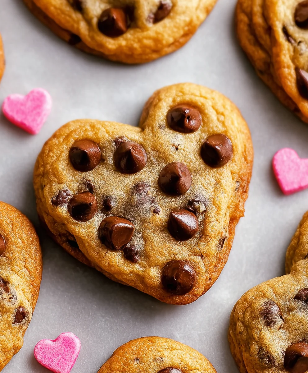 Heart Shaped Chocolate Chip Cookies: Sweet Love Bites