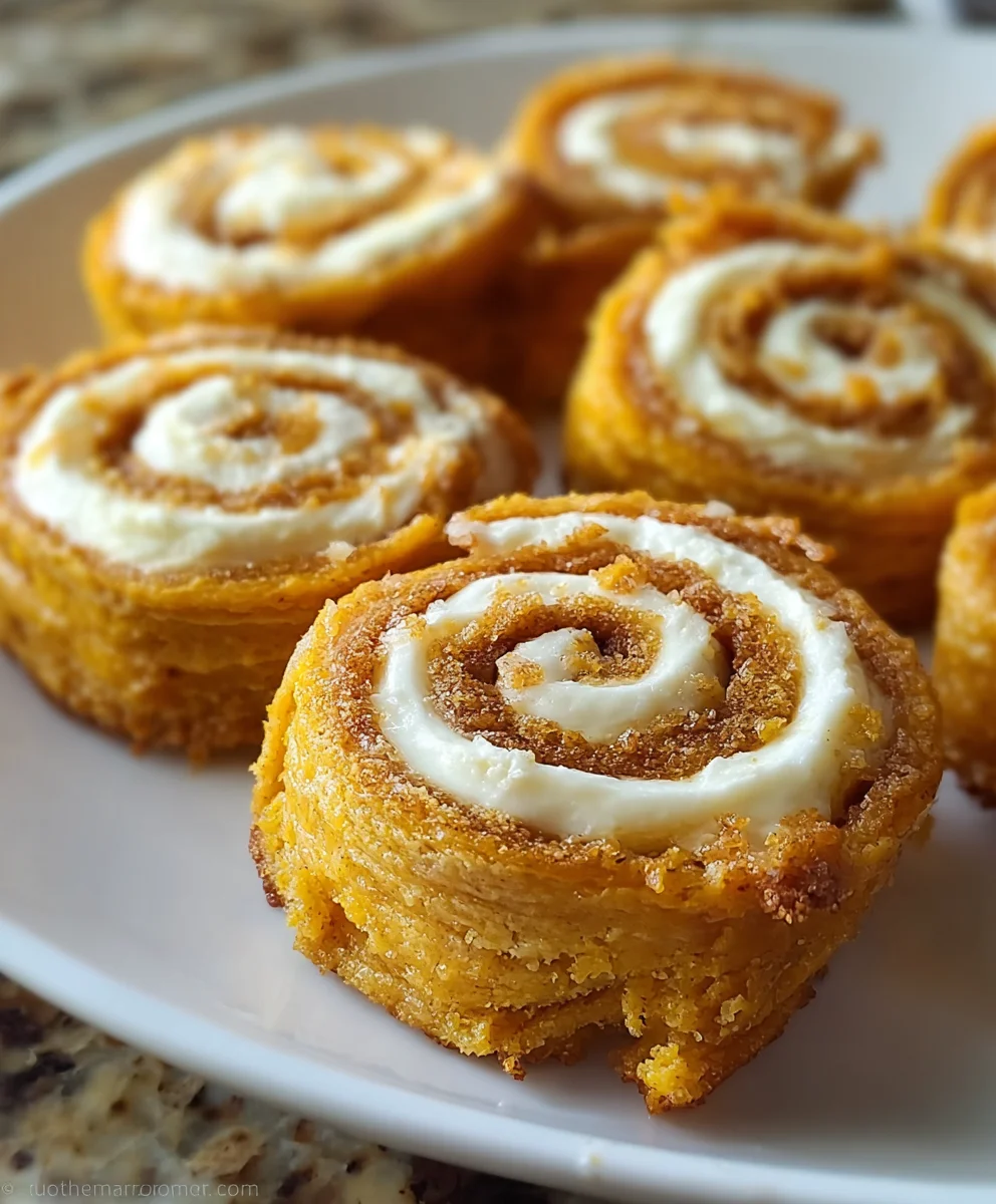 Festive Pumpkin Cream Cheese Pinwheels – Your New Favorite!