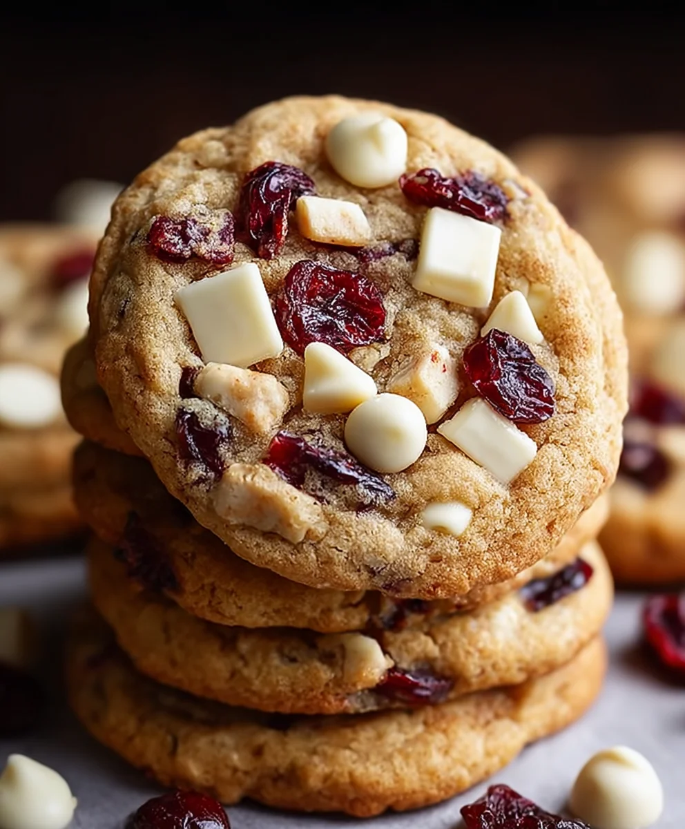 White Chocolate Cranberry Cookies: Sweet & Chewy Treat!