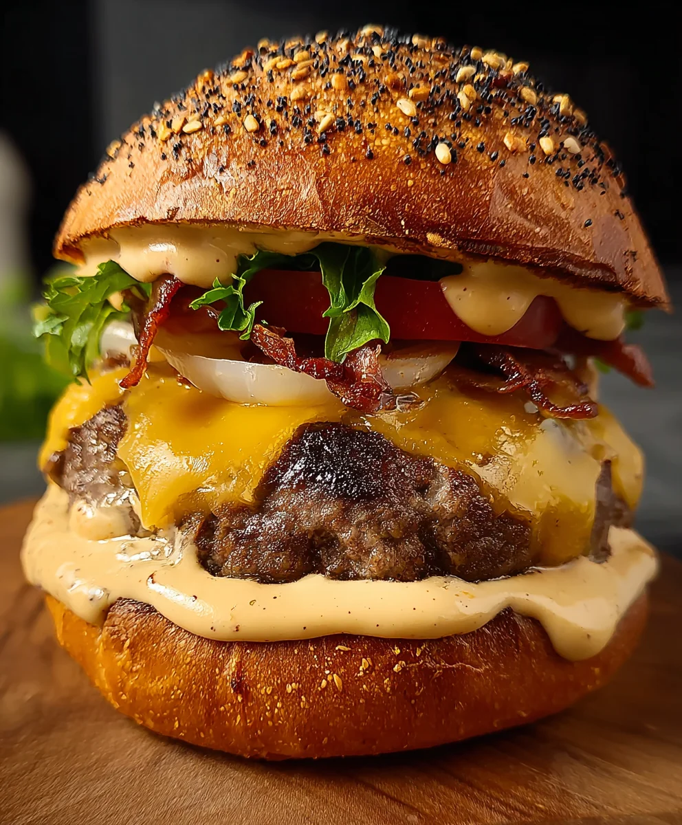 Smash Burgers with Creamy Beef Baconnaise Sauce Recipe