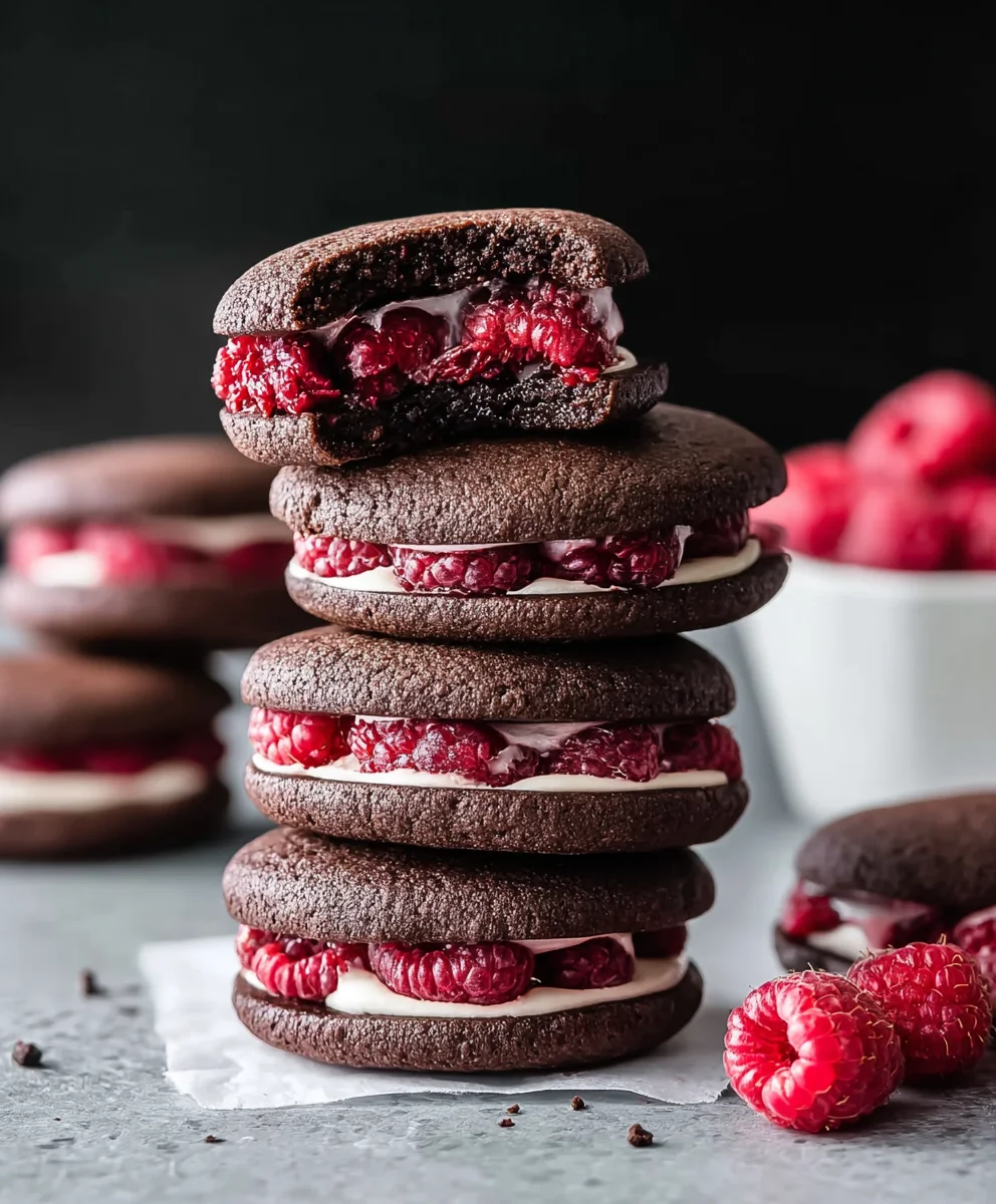 Irresistible Chocolate Raspberry Sandwich Cookies Recipe